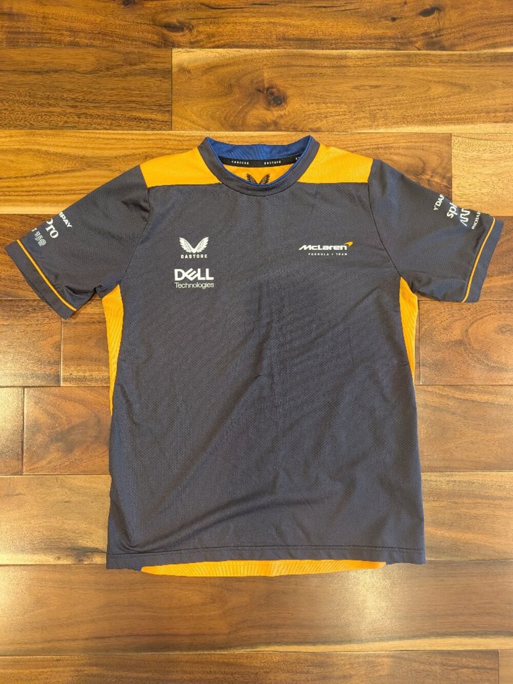 Castore McLaren F1 Formula 1 Team Jersey - Papaya and Grey - Youth L